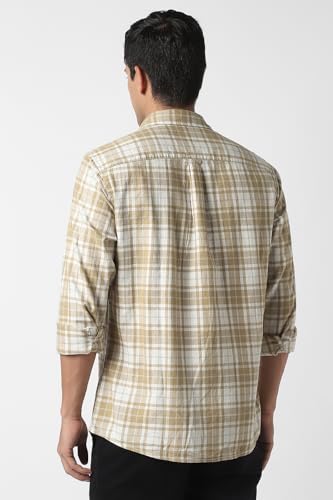 Peter England Men's Checkered Slim Fit Shirt - Image 4