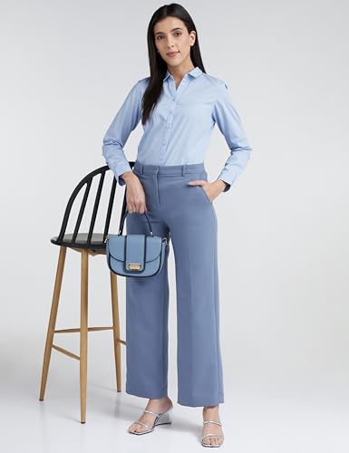 Allen Solly Women's Cotton Solid Classic Fit Shirt - Image 5