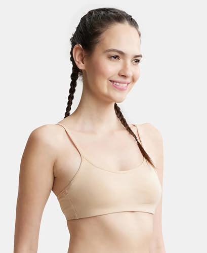 Jockey Women's Wirefree Non Padded Cotton Elastane Stretch Bra - Image 3
