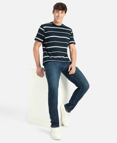 Jockey 2715 Men's Striped Cotton Half Sleeve T-Shirt - Image 5