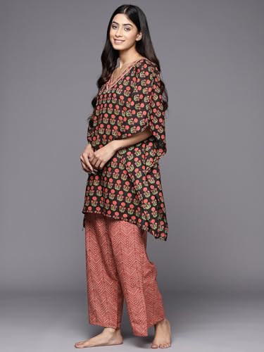 Libas Womens Printed Cotton Night Suit Set for Women - Authentic Libas Clothing | UrbanThreads - Image 4