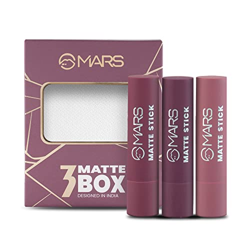 MARS Matte Box Set of 3 Lipsticks for Women - Image 2