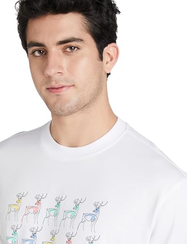 Allen Solly Men's Cotton Regular Fit Drop Shoulder T-Shirt - Image 5