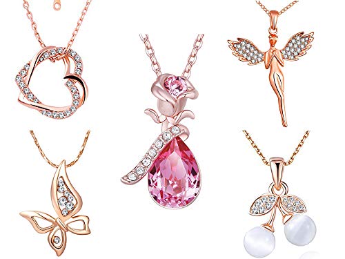 Om Jewells Valentine Imitation Jewellery Pendant Necklace - Image 2