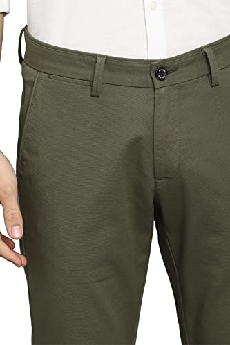 Allen Solly Olive Slim Fit Casual Pants - Image 5