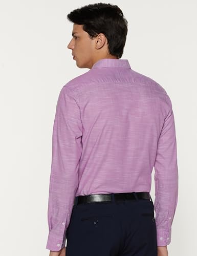 Peter England Slim Fit Cotton Slub Shirt - Image 4