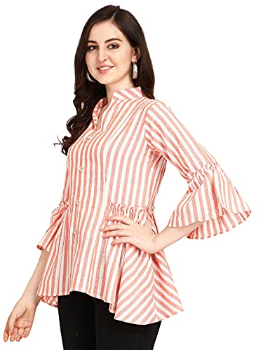 Leriya Fashion Women's Rayon Sparkle Lining Tops Shimmer Glitter Loose Collor Long Butterfly Sleeve - Authentic Leriya Clothing | UrbanThreads - Image 4