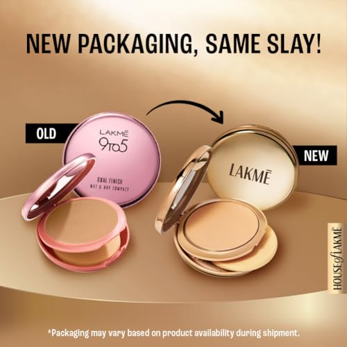 Lakmé 9to5 Dual Finish Compact Almond 34 - Image 4