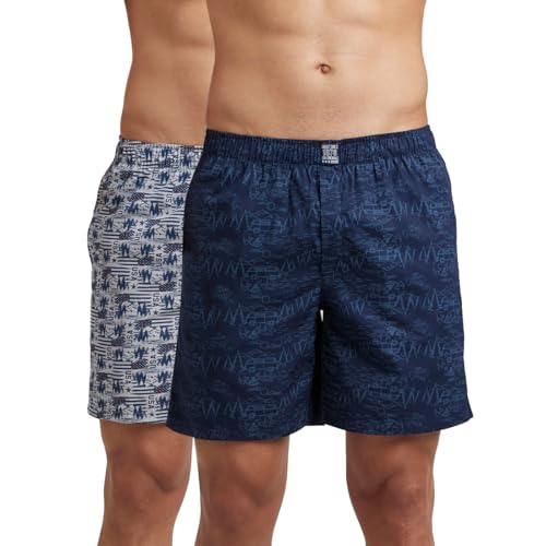 Jockey US57 Men's Mercerized Cotton Printed Boxer Shorts - Image 2