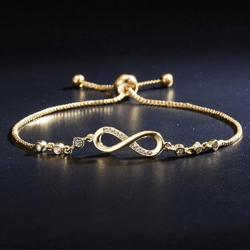 Shining Diva Infinity Bracelet for Women & Girls - Image 3