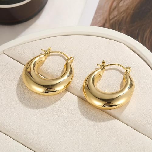 Shining Diva Stainless Steel Hoop Bali Earrings for Women - Image 5
