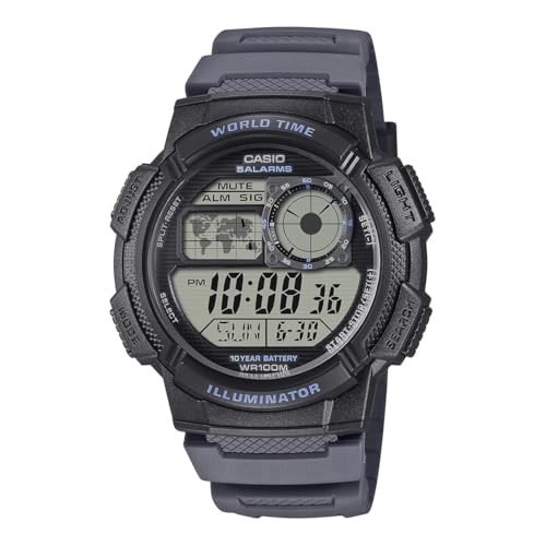 Casio Youth Digital Watch Black Grey 10-Year Battery Life - Image 2