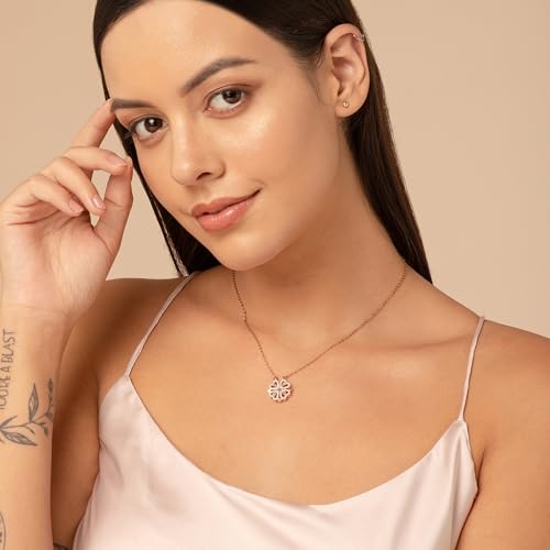 SALTY Anti Tarnish Magnetic Heart Clover Pendant Necklace Women - Image 5