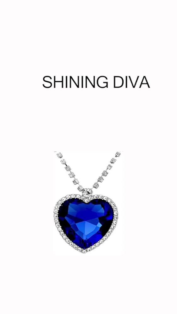 Shining Diva Titanic Heart of Ocean Pendant for Women - Image 3