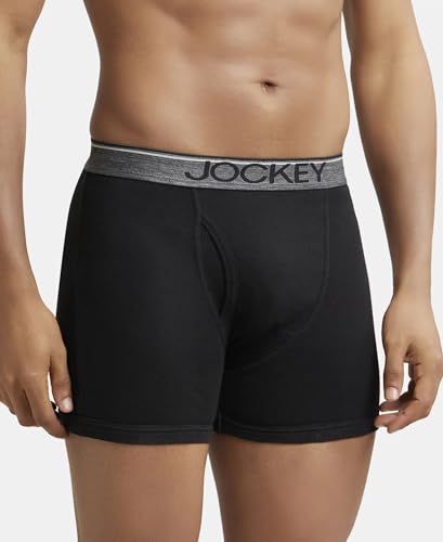 Jockey 8009 Men's Cotton Rib Boxer Briefs Pack of 2 - Image 5