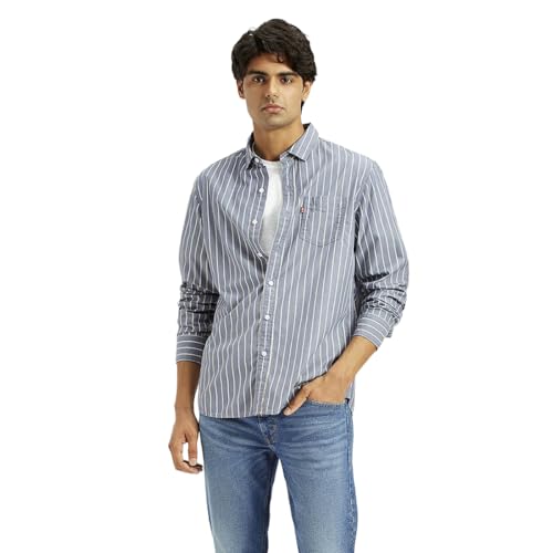 Levi's Men's Striped Slim Fit Shirt - Image 5