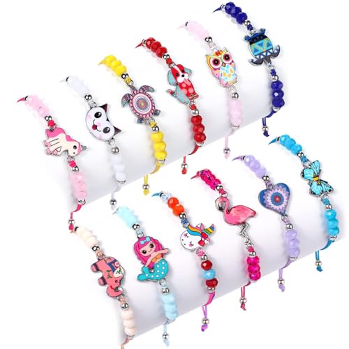 Shining Diva 12PCS Stylish Bracelets for Girls Kids - Image 2
