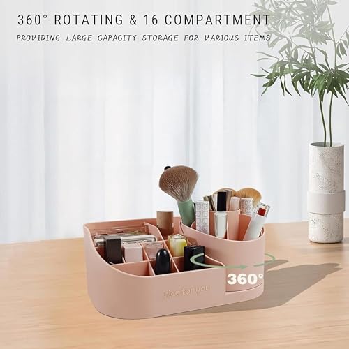 Boniry Cosmetic Organizer 360 Rotating for Nail Polish and Brushes - Image 5