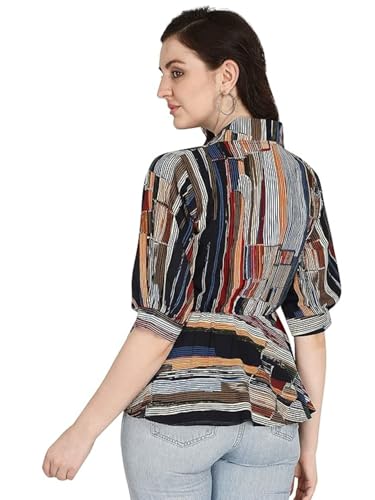 Leriya Fashion Women's Printed Regular Fit Top with Half Sleeves for Office Wear, Casual Wear, Under - Authentic Leriya Clothing | UrbanThreads - Image 4