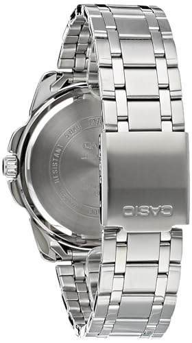 Casio Enticer Silver Watch Black Dial Men - Image 3