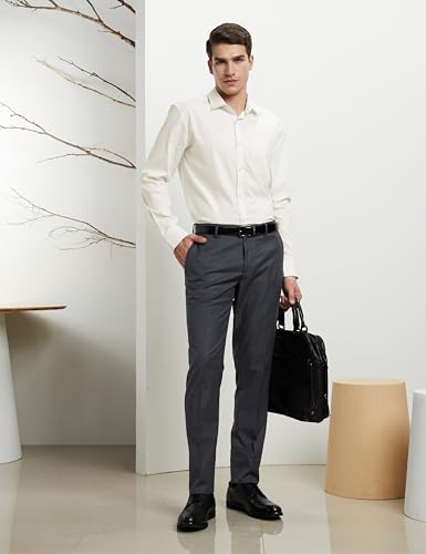 Symbol Men's Wrinkle-Resistant Regular Fit Cotton Formal Shirt - Image 5