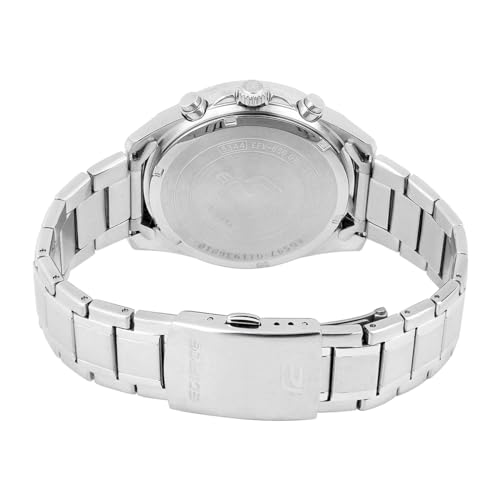 Casio Edifice Blue Chronograph Watch Silver Stainless Steel - Image 5