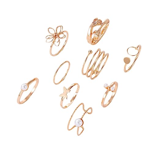 Shining Diva 9 Pcs Stylish Rings for Women and Girls - Image 2