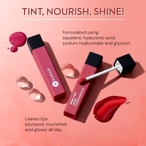 SUGAR Cosmetics Drop A Tint Lip Oil Glossy Tinted Longlasting - Image 5