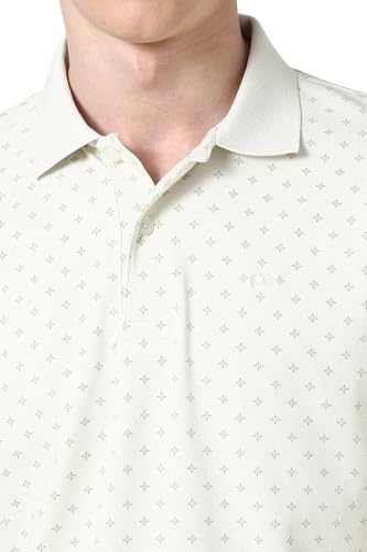 Peter England Men Cotton Blend Regular Fit Polo T-Shirt - Image 5