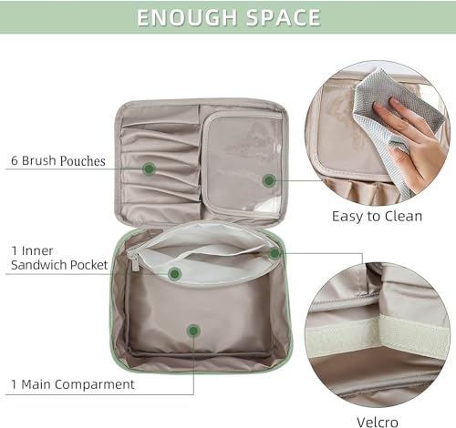 WEMOL Polyester Travel Cosmetic Organizer Bag with Pouch - Image 3