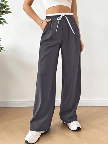 Leriya Fashion Women's Regular Fit High Rise Trouser | High-Waist Korean Style Pants | Track Pant | - Authentic Leriya Clothing | UrbanThreads - Image 4