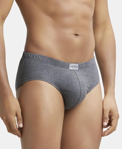 Jockey 8035 Men's Super Combed Cotton Solid Poco Brief - Image 4