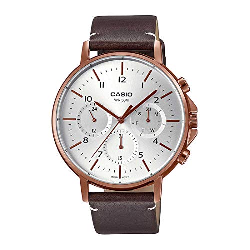 Casio Enticer Analog White Dial Men's Watch MTP-E321RL-5AVDF - Image 2