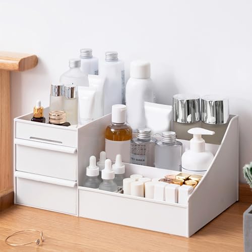 ALOXE Cosmetic Organizer Box Plastic Storage for Women - Image 2