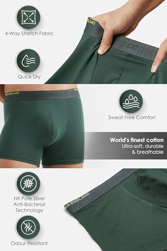 Peter England Men's Cotton Classic Multiple Cut Trunks - Image 5