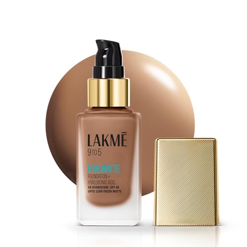 Lakme 9to5 Hya Matte Foundation Cool Cocoa 25ml - Image 2