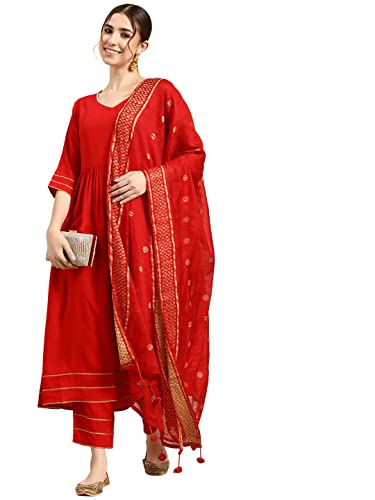 Libas Rayon Salwar Suit Set - Elegant Ethnic Wear | UrbanThreads.in - Image 4