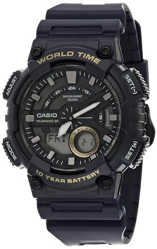 Casio AEQ-110W-2AVDF Analog-Digital Black Dial Men's Watch - Image 2