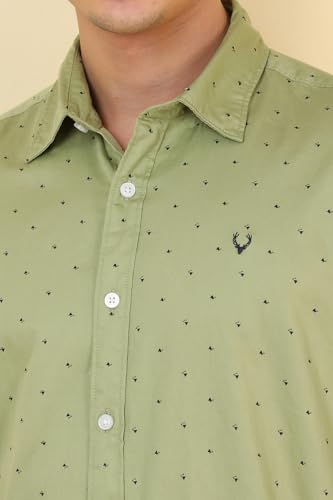 Allen Solly Men Cotton Solid Regular Fit Shirt - Image 5