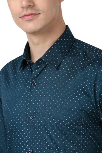Peter England Men's Formal Shirt Cotton Regular Fit Full Sleeves - Image 5