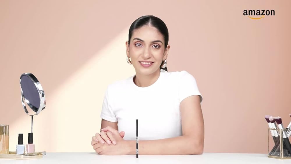 RENEE Hard Black Kajal Pen with Sharpener - Long Lasting - Image 3