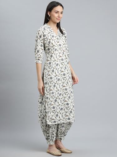 Libas Womens Printed Cotton Straight Kurta With Salwar and Dupatta - Authentic Libas Clothing | UrbanThreads - Image 5