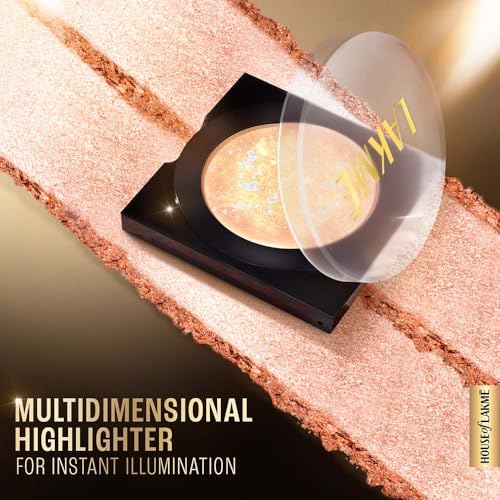 Lakme Glitterati Marble Highlighter 02 Shimmer Rose 7g - Image 5