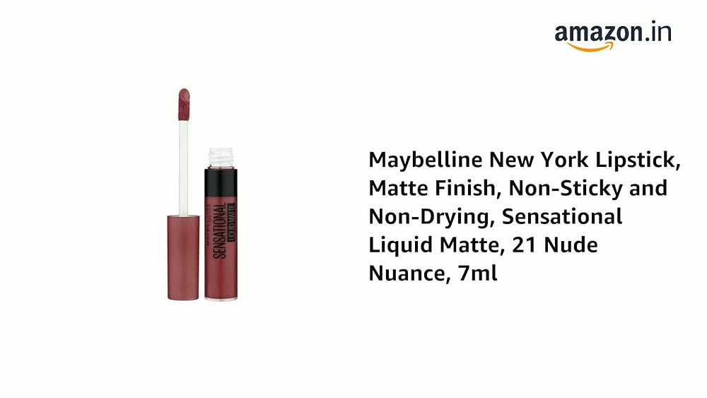 Maybelline Sensational Liquid Matte Lipstick Non-sticky Non-drying - Image 3