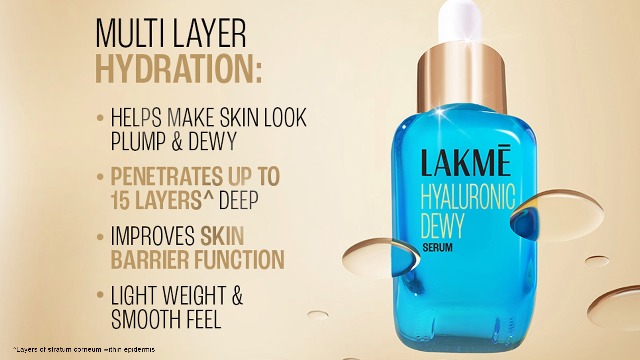 LAKMÉ Dewy Serum 10% Hyaluronic Acid & Pentavitin 15ML - Image 3
