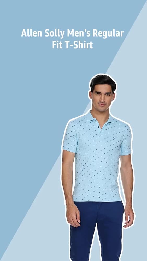 Allen Solly Men's 100% Cotton Regular Fit T-Shirt - Image 3