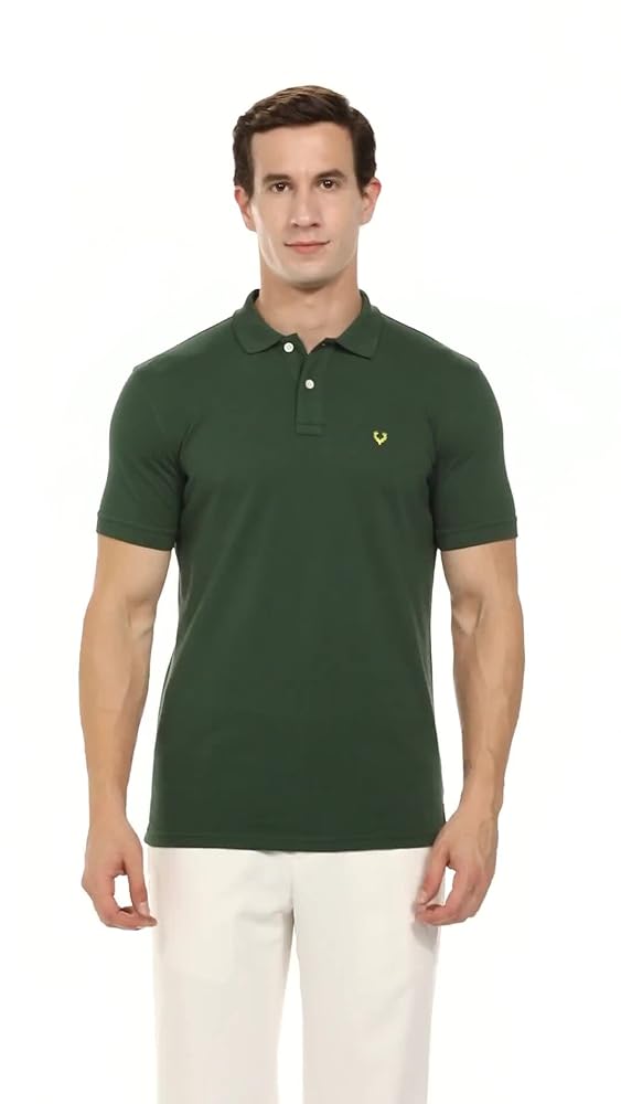 Allen Solly Men's Cotton Regular Fit Polo T-Shirt - Image 3
