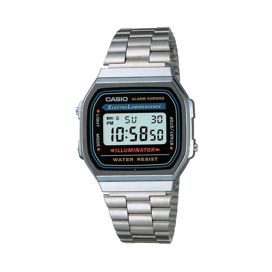 Casio Vintage Digital Watch Silver Stainless Steel