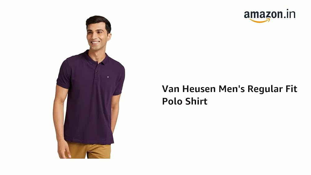 Van Heusen Men's Cotton Solid Regular Fit T-Shirt - Image 3