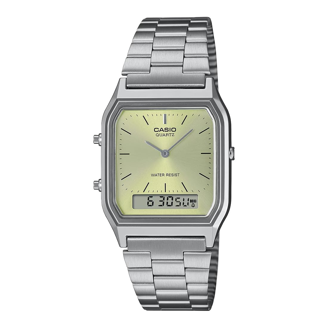 Casio Vintage Gold Green Digital-Analog Watch